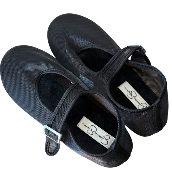 JESSICA SIMPSON New Black Mesh Ballet Flats Slippers Memory Foam Mary Jane’s 7/8 - Picture 1 of 13